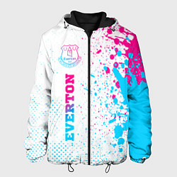 Мужская куртка Everton neon gradient style по-вертикали