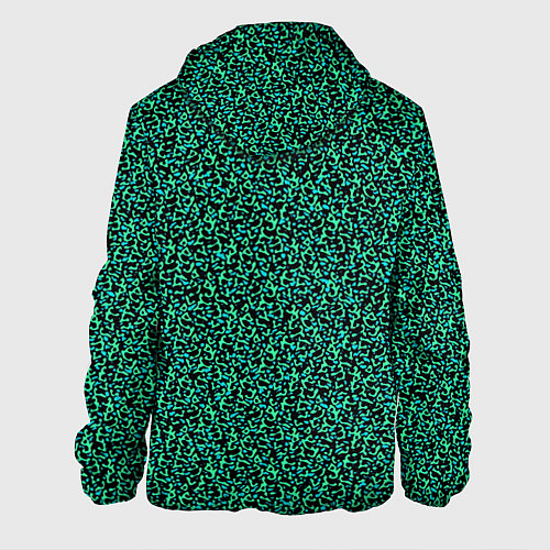 Мужская куртка Пёстрый чёрно-сине-зелёный / 3D-Черный – фото 2