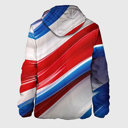 Мужская куртка Герб России на абстрактном фоне / 3D-Черный – фото 2