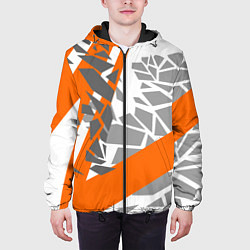 Куртка с капюшоном мужская Racing texture, цвет: 3D-черный — фото 2