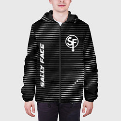 Куртка с капюшоном мужская Sally Face metal game lines, цвет: 3D-черный — фото 2