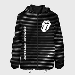Куртка с капюшоном мужская Rolling Stones metal rock lines, цвет: 3D-черный