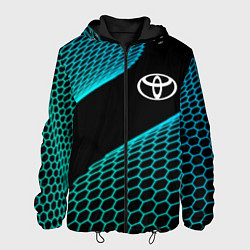 Куртка с капюшоном мужская Toyota electro hexagon, цвет: 3D-черный