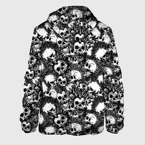 Мужская куртка Панк черепа / 3D-Черный – фото 2