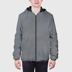 Куртка с капюшоном мужская Отпечатки, цвет: 3D-черный — фото 2