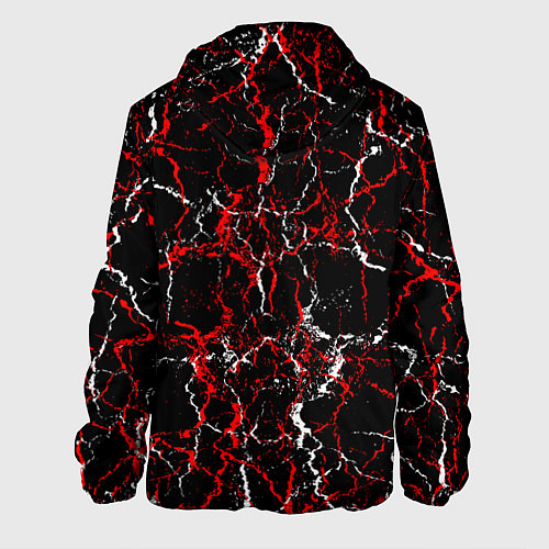 Мужская куртка Абстрактная текстура мраморного вида / 3D-Черный – фото 2