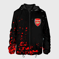 Куртка с капюшоном мужская Arsenal spash, цвет: 3D-черный