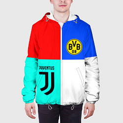 Куртка с капюшоном мужская Juventus x Borussia, цвет: 3D-белый — фото 2