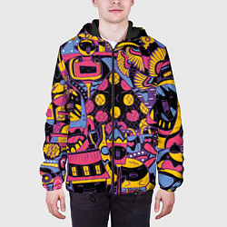 Куртка с капюшоном мужская О Париж, цвет: 3D-черный — фото 2