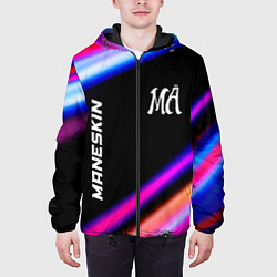 Куртка с капюшоном мужская Maneskin neon rock lights, цвет: 3D-черный — фото 2