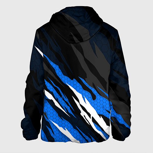 Мужская куртка Герб России - blue sport / 3D-Черный – фото 2