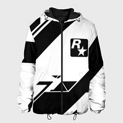 Куртка с капюшоном мужская Rockstar game pattern, цвет: 3D-черный