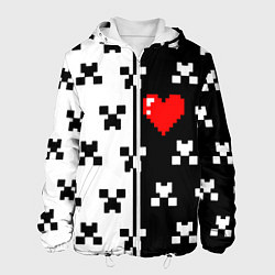 Мужская куртка Minecraft pattern love