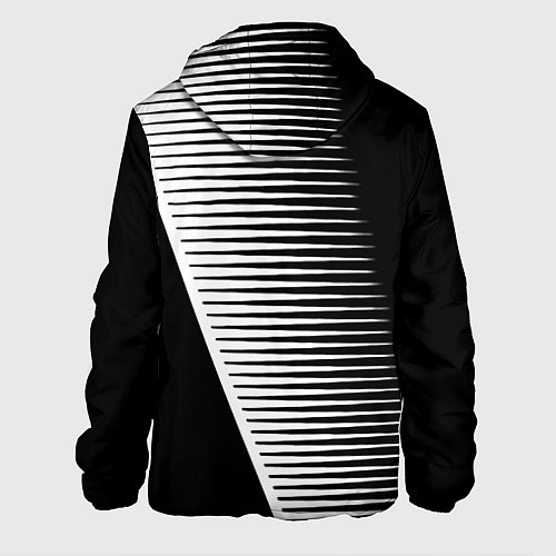 Мужская куртка Герб текстура геомтерия / 3D-Черный – фото 2