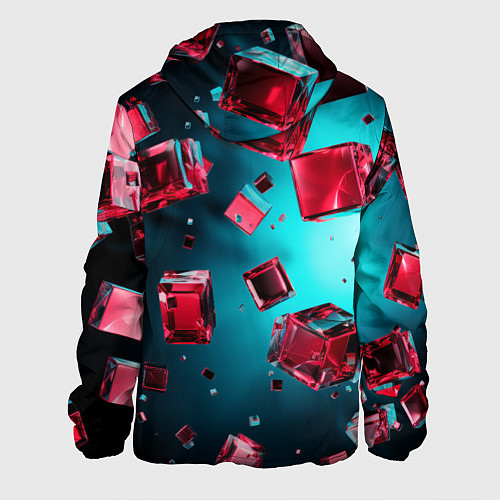 Мужская куртка Взрыв из камней / 3D-Черный – фото 2