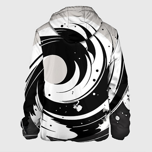 Мужская куртка Экспрессивная абстракция - нейроарт / 3D-Черный – фото 2
