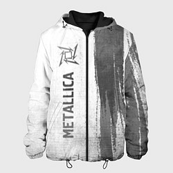 Куртка с капюшоном мужская Metallica - white gradient по-вертикали, цвет: 3D-черный
