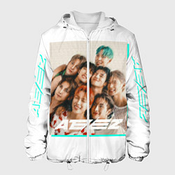 Куртка с капюшоном мужская Ateez участники, цвет: 3D-белый