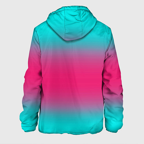 Мужская куртка Градиент текстура неон / 3D-Черный – фото 2