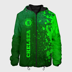 Куртка с капюшоном мужская Chelsea - green gradient по-вертикали, цвет: 3D-черный