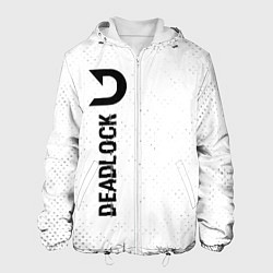 Куртка с капюшоном мужская Deadlock glitch на светлом фоне по-вертикали, цвет: 3D-белый