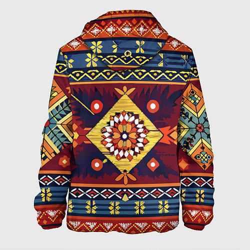 Мужская куртка Стиль советского ковра узоры и орнамент / 3D-Черный – фото 2