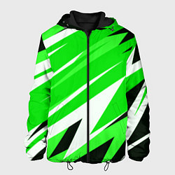 Мужская куртка Geometry stripes green