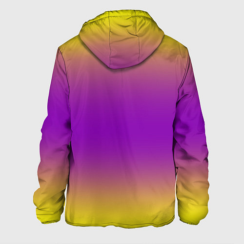 Мужская куртка Градиент текстура абстракция / 3D-Черный – фото 2