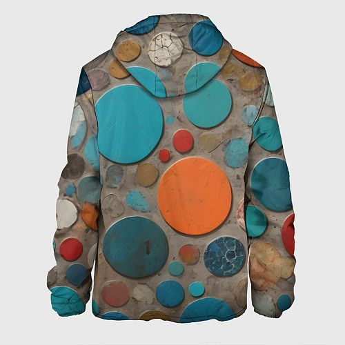 Мужская куртка Арт вариация терраццо / 3D-Черный – фото 2