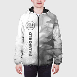Куртка с капюшоном мужская Palworld - white gradient по-вертикали, цвет: 3D-черный — фото 2