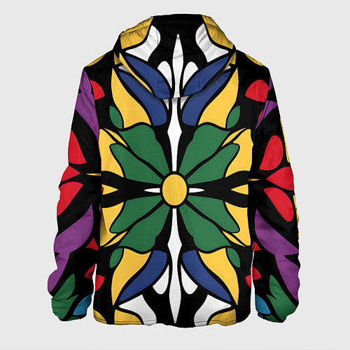 Мужская куртка Узор калейдоскоп / 3D-Черный – фото 2
