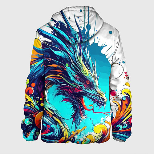 Мужская куртка Japanese dragon - tattoo irezumi / 3D-Черный – фото 2