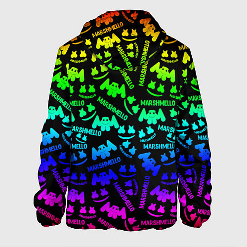 Мужская куртка Marshmello neon steel pattern / 3D-Черный – фото 2