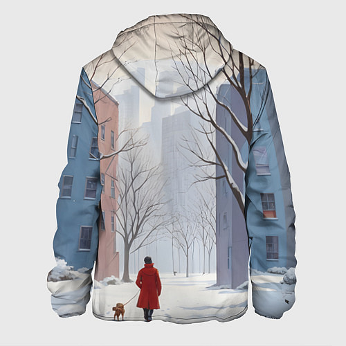 Мужская куртка Прогулка зима / 3D-Черный – фото 2