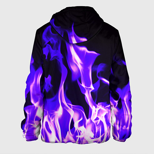 Мужская куртка Неоновый огненный стиль / 3D-Черный – фото 2