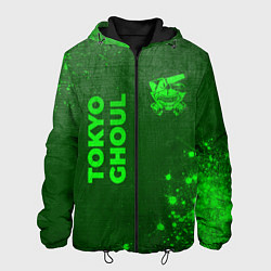 Куртка с капюшоном мужская Tokyo Ghoul - green gradient вертикально, цвет: 3D-черный