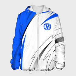 Куртка с капюшоном мужская Changan - Белый и синий, цвет: 3D-белый