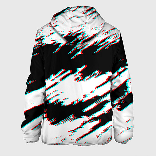 Мужская куртка Nasa glitch color / 3D-Черный – фото 2