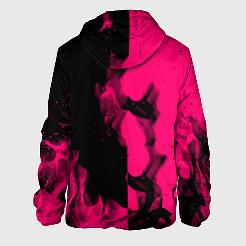 Мужская куртка Monster energy fire pink / 3D-Черный – фото 2