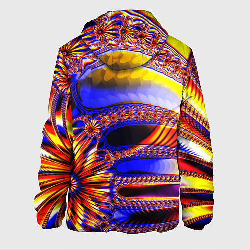 Мужская куртка Психоделика стекло / 3D-Черный – фото 2