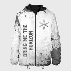 Куртка с капюшоном мужская Bring Me the Horizon - white gradient вертикально, цвет: 3D-черный