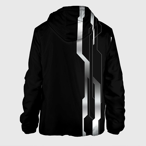 Мужская куртка Exeed - металлические полосы / 3D-Черный – фото 2