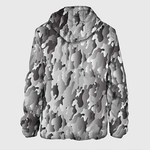 Мужская куртка Монохромный камуфляж / 3D-Черный – фото 2