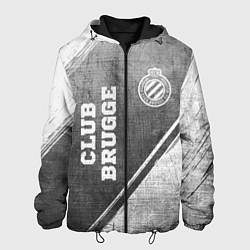 Куртка с капюшоном мужская Club Brugge - grey gradient вертикально, цвет: 3D-черный