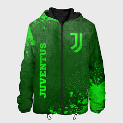 Куртка с капюшоном мужская Juventus - green gradient вертикально, цвет: 3D-черный