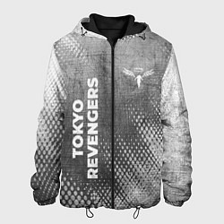 Куртка с капюшоном мужская Tokyo Revengers - grey gradient вертикально, цвет: 3D-черный