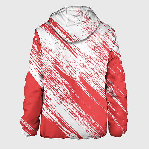Мужская куртка The color is white and red / 3D-Черный – фото 2