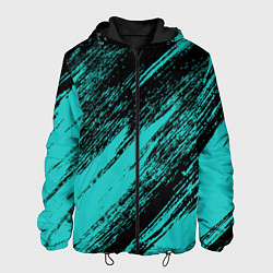 Мужская куртка The color is black and light blue