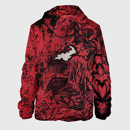 Мужская куртка Красный веном текстура Карнажа / 3D-Черный – фото 2
