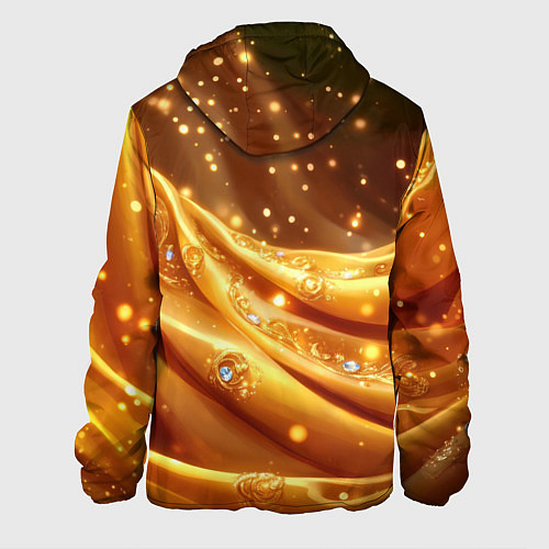 Мужская куртка Золотая ткань с блестками / 3D-Черный – фото 2